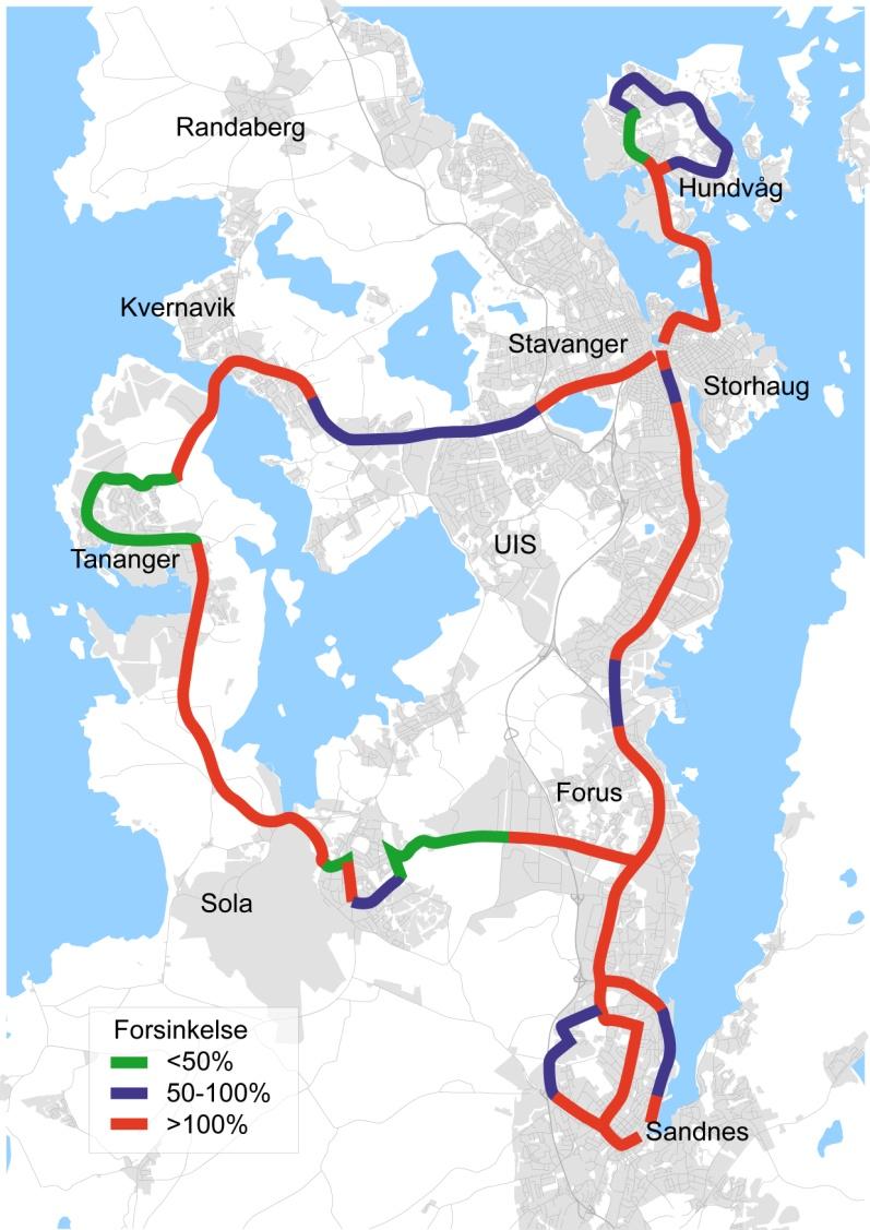 Utfordringen i dag er ikke primært omfanget av kollektivtilbudet. Men: Bussene står i stadig lengre køer!