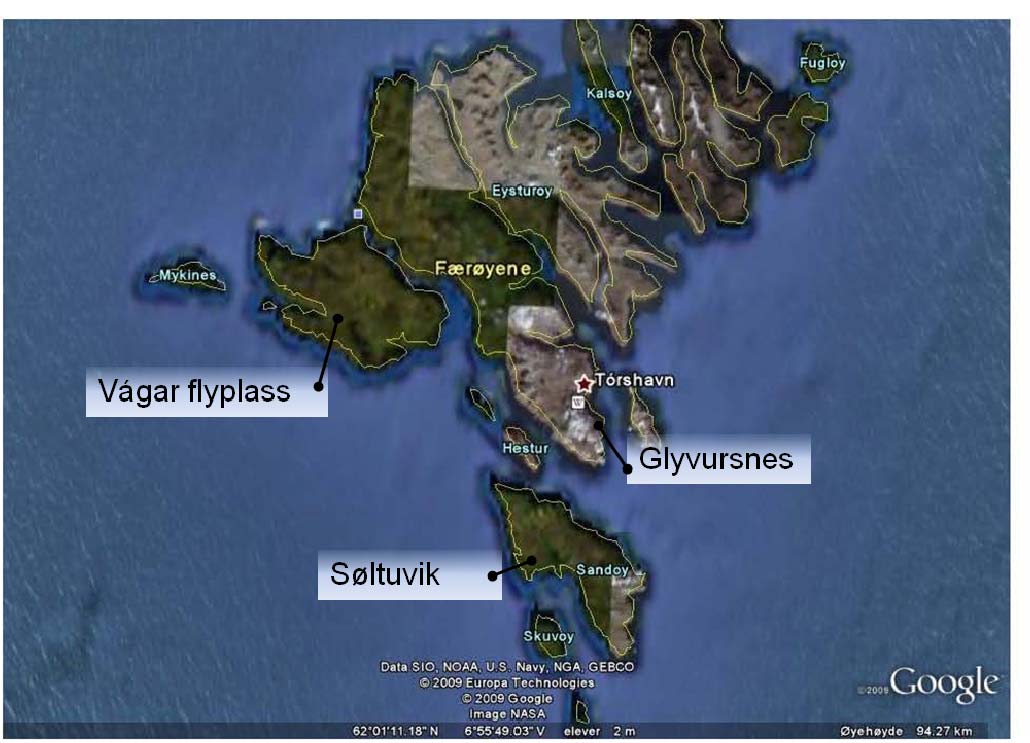 Færøyene Analyse av meteorologiske forhold på