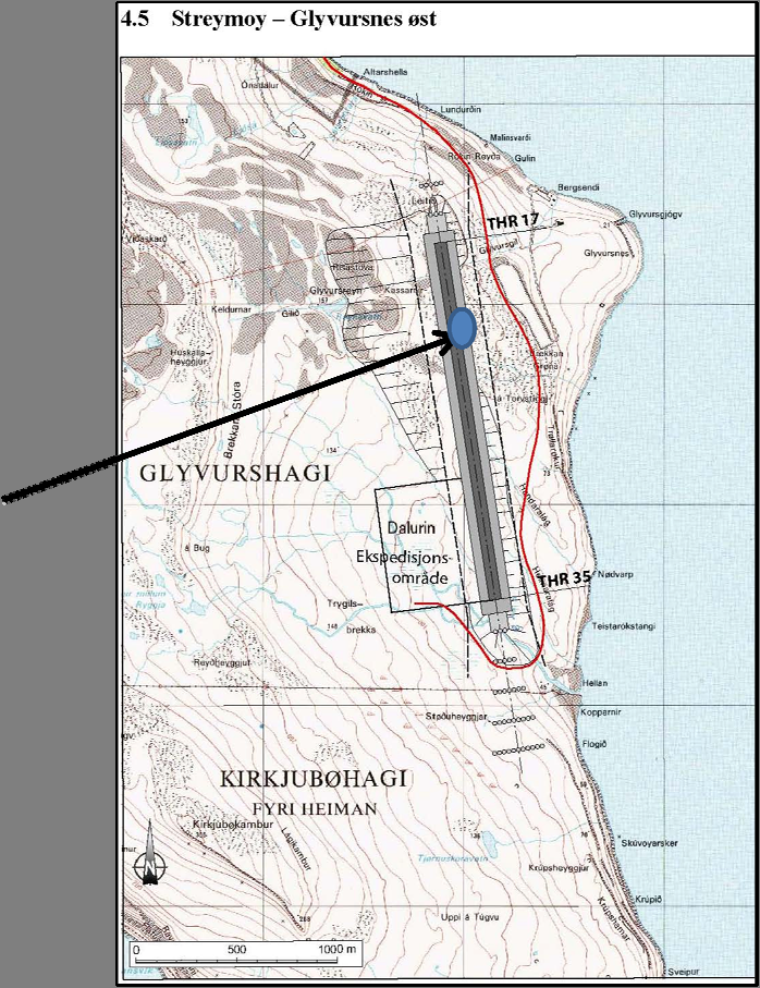 2). Åshøyden går opp i 350 moh, og vil i noen grad skjerme for vind fra vest.