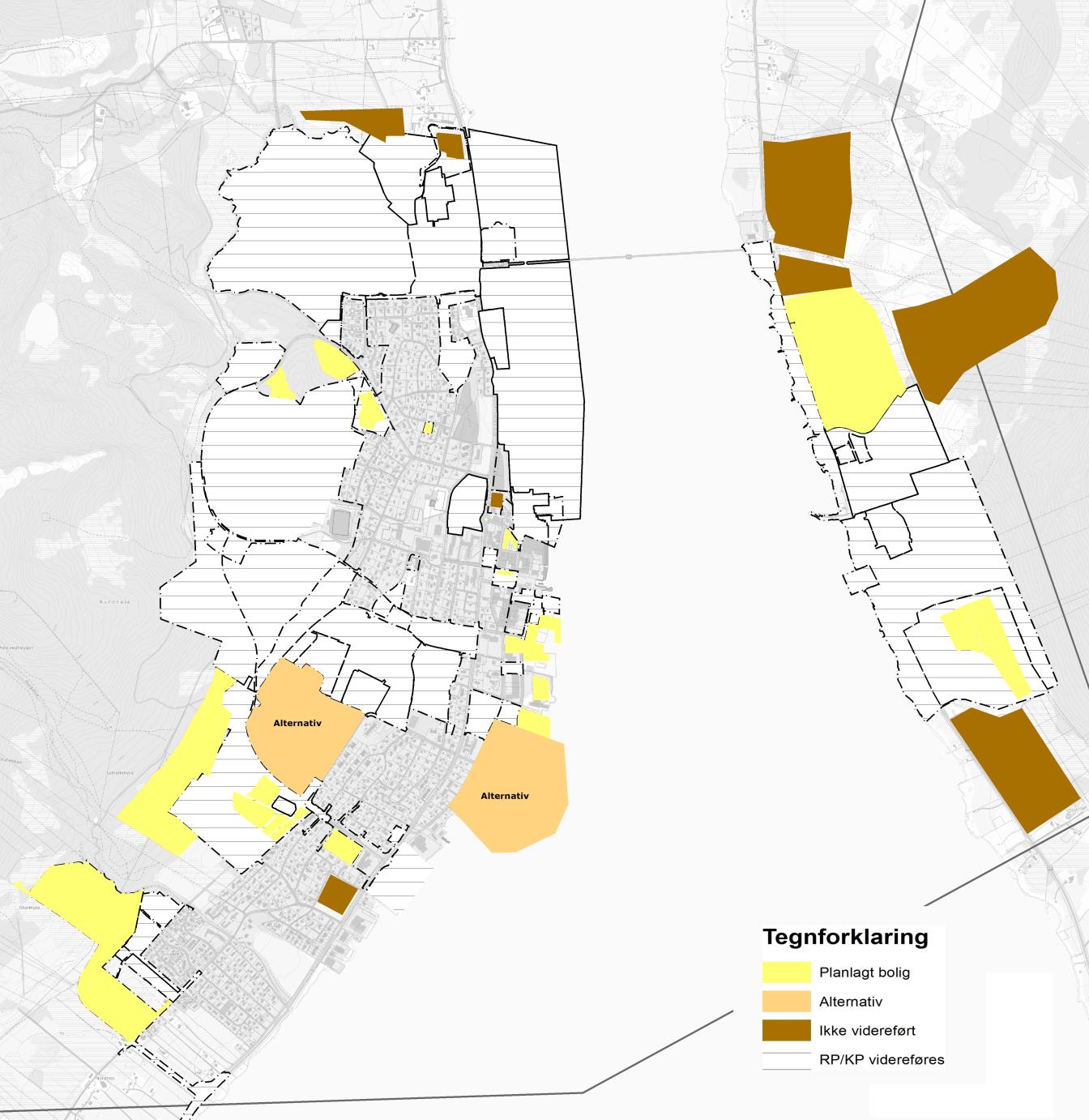 5.3 Boligområder som ikke videreføres Følgende områder som ligger til boligformål i Generalplanen fra 1980, og i kommunedelplan for Sortland tettsted 1997-2005 videreføres ikke som boligområder.