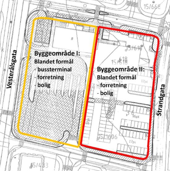 - Sørhavna. Forslaget består i en utvidelse av dagens boligbebyggelse i Sørhamna. Det foreslås 5 leilighetsbygg etablert på moloer ut fra eksisterende molo utenfor småbåthavna, ca. 7 daa.