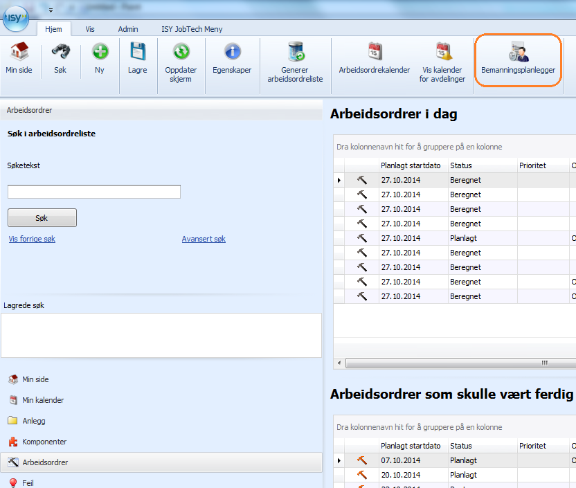 Bemanningsplanlegger I ISY JobTech 7.4.4 har det blitt utviklet en ny flott modul vi har valgt å kalle ISY JobTech Bemanningsplanegger.