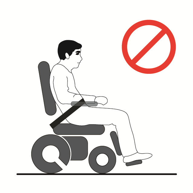 Stille inn setesystemet (for kvalifisert personale) 4.6 Hoftebelte Det er mulig å utstyre rullestolen med en hoftebelte. Hoftebeltet gir ekstra sittestabilitet ved normal bruk.