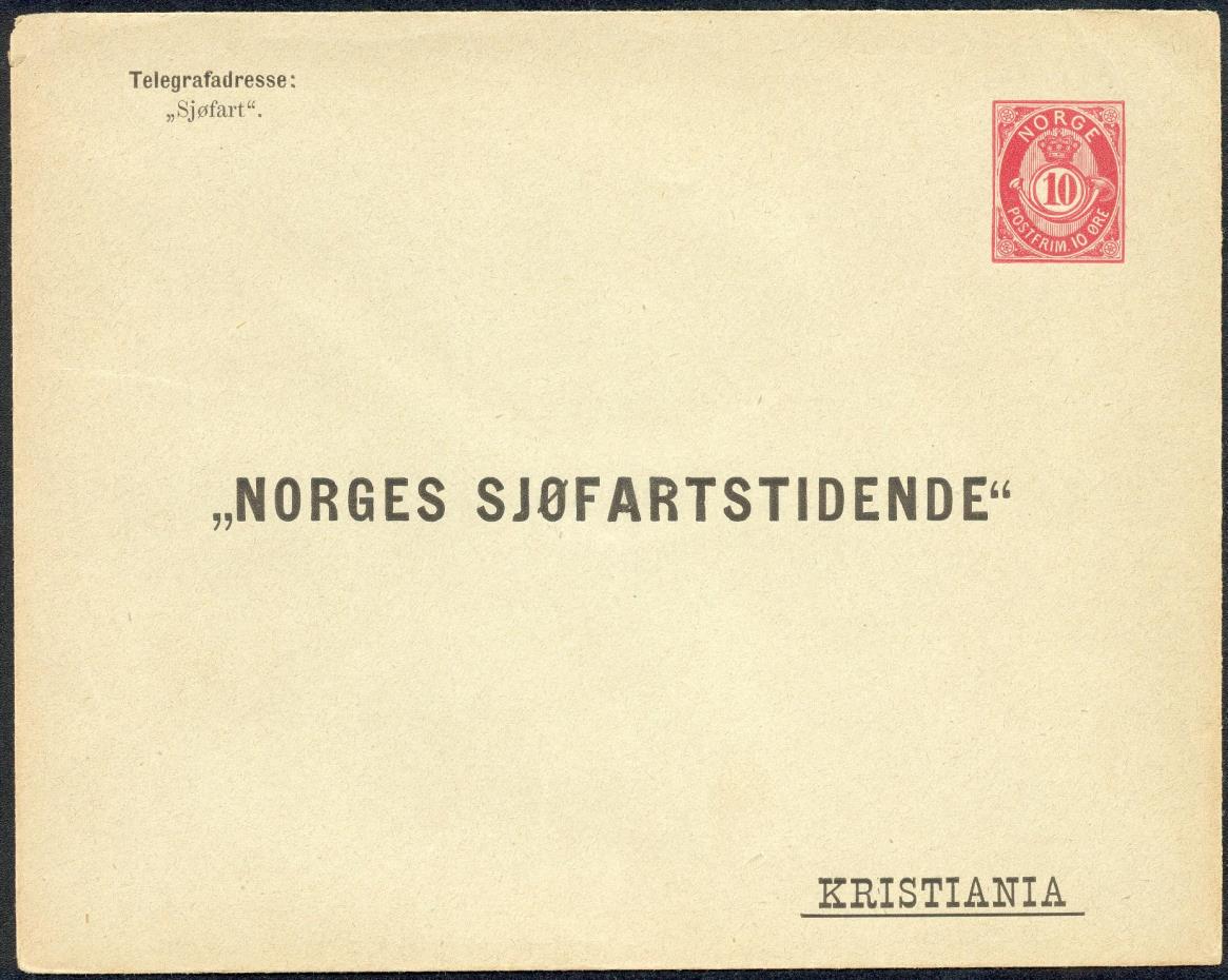 HELPOST - NORGE 1890 konvolutter med privat tiltrykk.