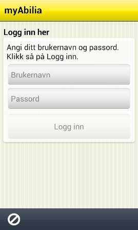 Logg inn på myabilia.com i nettleseren på datamaskin eller nettbrett.