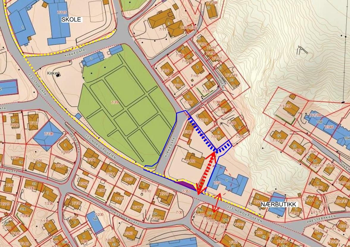 HONNINGSVÅG KIRKEGÅRD - UTVIDELSE 17 5.10 Trafikkforhold Eksisterende: Se figur 12 nedenfor.