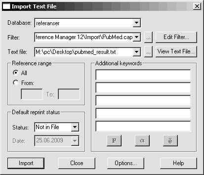 Duplicate Search : Fields to compare. Her spesifiseres hvor grundig referanser skal sammenlignes når dubletter skal identifiseres.