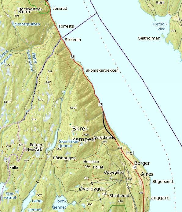 5 2. Planarbeidet Det planlegges utarbeidet reguleringsplan med konsekvensutredning for tiltaket.