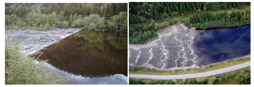 57 vanlig, og i den forstand vil økt slukevne fra Eikredammen føre til større isolasjon mellom ørretbestand ovenfor og nedenfor Eikredammen.