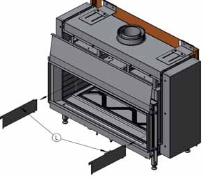 Sørg for tilstrekkelig luft rundt apparatet i omrammingen, slik at varmen kan slippe ut: - minste innvendige høyde: 1350 mm; - minste innvendige bredde: 1010 mm.