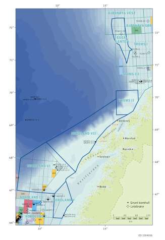 Barentshavet Sør for helårig petroleumsvirksomhet, med visse unntak.