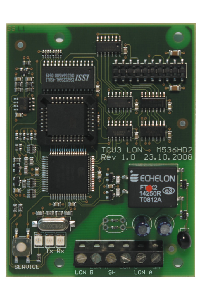 Generell informasjon Utvidelsesmodulen utfyller EASYLABgrunnkomponentene (regulator TCU3 eller adaptermodul TAM) med et LonWorks-grensesnitt til tilknytning av rom eller individuelle