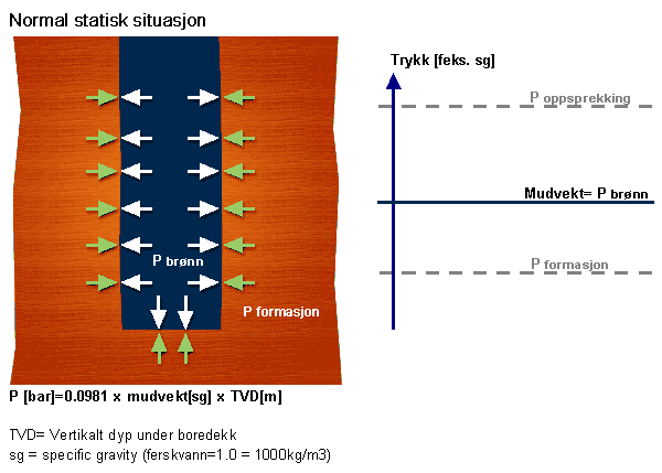 Fra vi begynner å bore en seksjon til foringsrør er sementert vil hullveggen utsettes for både