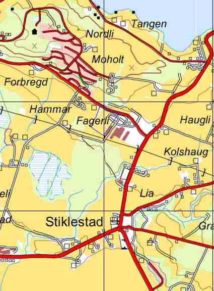 Tiltaksbeskrivelse: 1721/36/29 og 75, Stiklestad planteskole - boligområde Dagens formål LNF tidligere Situasjonskart planteskoleareal 36 daa Foreslått Boligformål formål Forslagsstiller Grunneier