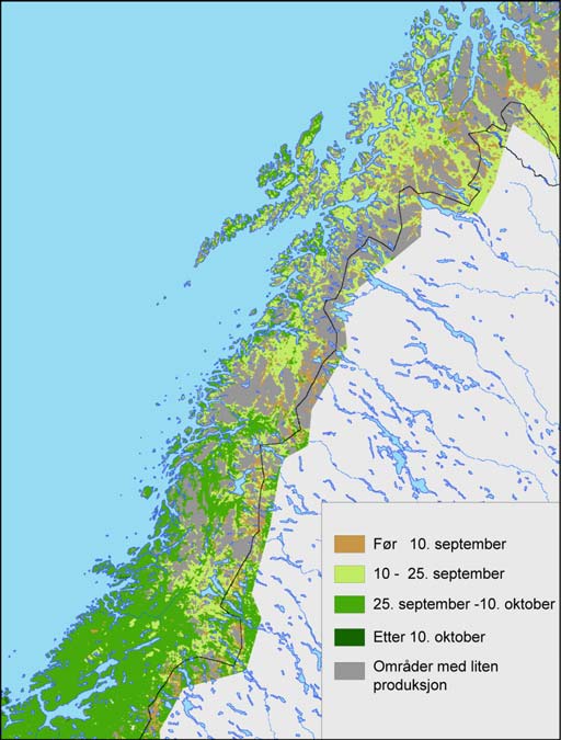 1/5 1/ 1/7 1/ 1/9 1/1 Vol.9 Nr.11 5 1 Holt, Troms 1 3 1 Kvithamar, Trondheimsfjorden 1 Storsteigen, Østerdalen 1 Tomb, Østfold Figur.