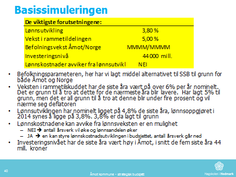 Jeg tror renterisikoen i norske kommuner overvurderes fordi: 1. Det er sannsynlig at rentenivået vil være lavt i flere år framover.