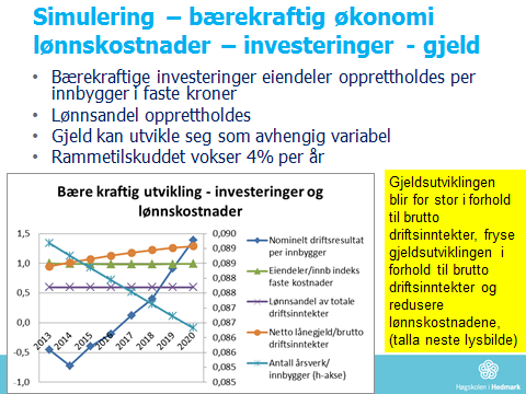 Utviklingen er økonomisk bærekraftig, men forutsetter at