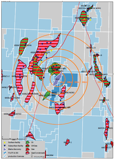 Saksopplysninger Maria ble funnet i 2010 i utvinningstillatelsene 475BS, tildelt i 2009 med Wintershall Norge AS som operatør. Partnere i dag er Petoro AS og Centrica Resources (Norge) AS.