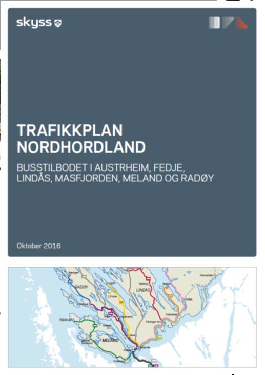 Strategiar og planverktøy Frå overordna tilbudsutvikling til detaljert ruteplanlegging Kollektivstrategi for Hordaland gir prinsipielle føringar for tilbodsutviklinga Trafikkplanar gir overordna