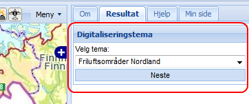 7 Digitaliseringstema - friluftsområder Det er her digitalisering av friluftsområder skal foregå. 7.1 Generelt Det forutsettes at brukeren er logget.