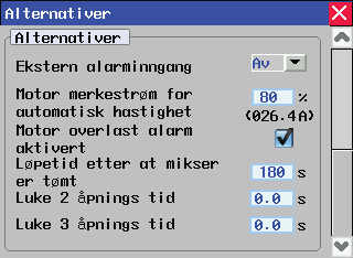 5.5 Luke 2 og 3 (Option) FeedMixer kan utstyres med betjening av opp til 3 luker. Utstyret krever eget elektrisk opplegg og leveres kun fra fabrikk.