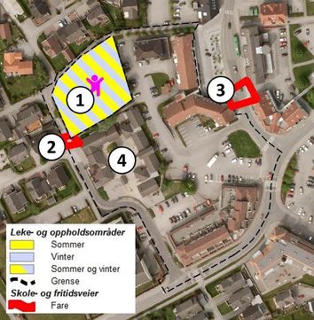 Planbeskrivelse 18 Figur 3-3: Bussruter i sentrum 3.8 Barns interesser og sosial infrastruktur Innenfor felt S5 er det i dag en barnehage, Sentrum barnehage.