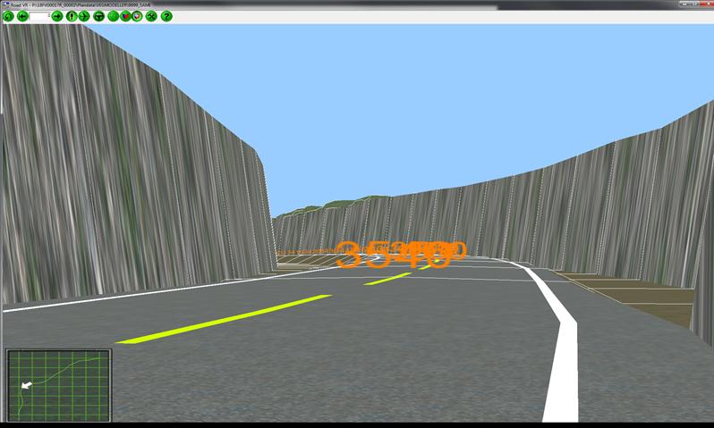 Bildet under visualiserer veiskjæringen sett fra tunnelpåhugget og sørvestover mot Nybrott.