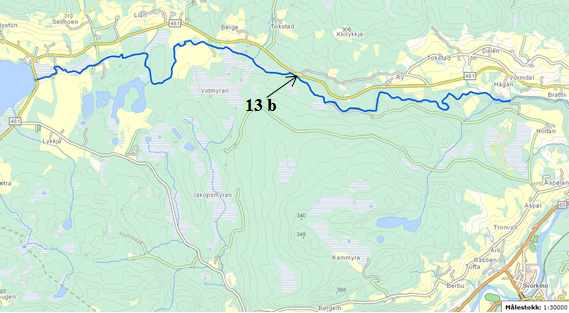 Tabell 23. Kartreferanser og anvendt metodikk i Vorma. Vassdrag i Vannområde Orklavassdraget Metodikk Lok.nr.