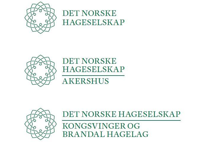 Logoen finnes i begge variantene for alle regioner og hagelag. Last ned her: hageselskapet.