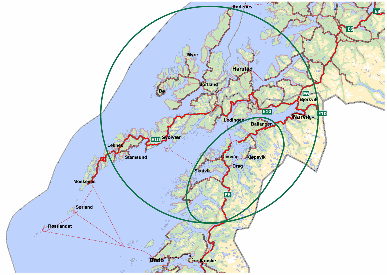 Lokalt og regionalt referanseområde Det skal utarbeides et notat om