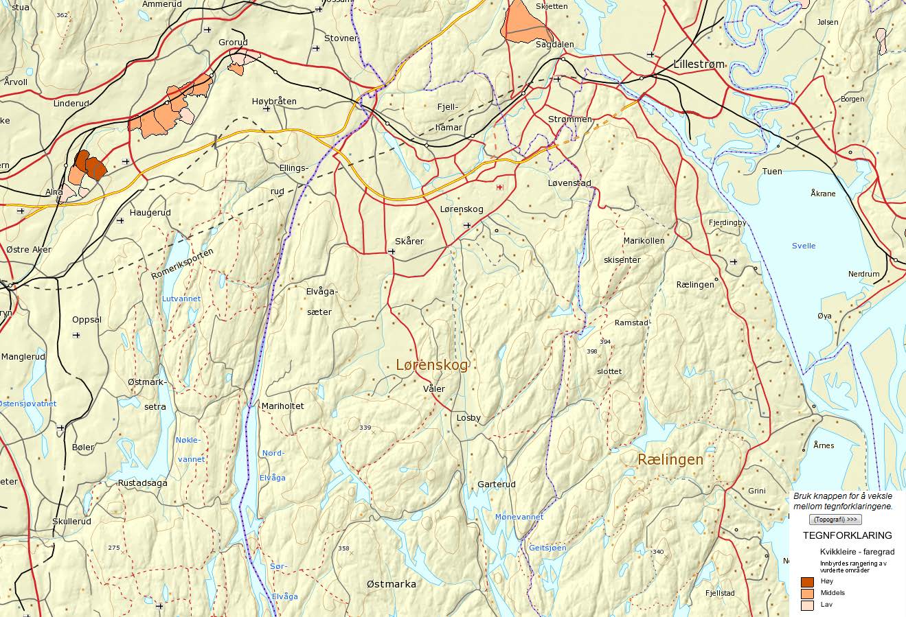 9 4 Geotekniske vurderinger 4.1 Områdestabilitet / skredfare Figur 3 Faresonekart fra www.skrednett.no Området er ikke vurdert å være i noen faresone for kvikkleireskred, se figur 3.