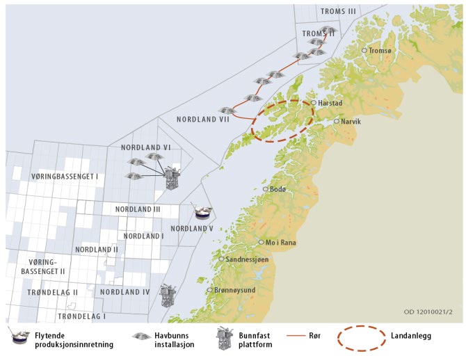 2 Innledning Det beskrives i foreliggende utredning hvordan operasjonelle (planlagte og godkjente) utslipp fra petroleumsvirksomheten påvirker marint miljø generelt, og det foretas en analyse av