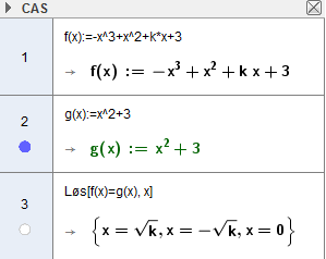 b V f ( ) d a Vi setter inn øvre (b) og nedre (a) grense for i integralet, definerer f( ) i CAS og regner ut ved å bruke kommandoen: Integral[<Funksjon>, <Variabel>, <Start>, <Slutt>] 3 3 h 3h r h h