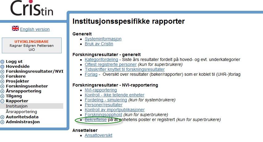 2) Velg riktig enhet fra nedtrekkslisten.