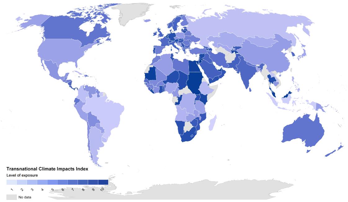 Indicator 5: Migration from climate vulnerable countries Indicator 6: Trade openness Indicator 7: Cereal import dependency