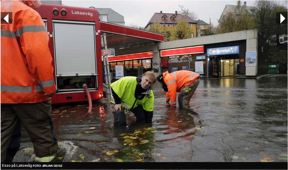 Esso stasjonen på Damsgård 29.10.