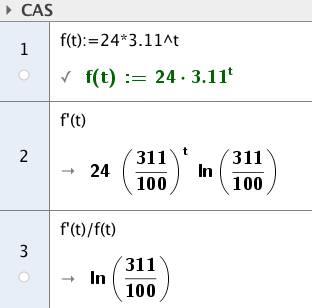 Løsninger til oppgvene i ok Vi får smme svr som i oppgve ). 5.4 f ( x) = x + f(0) = f() f(0) = ( + ) = Ved f (0) får vi utgngsverdien, konstntleddet.