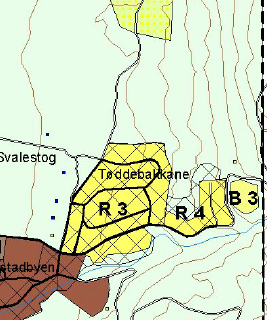 Detaljreguleringsplan for Tøddelia øvre 2 Overordna planverk 2.1 Kommunedelplan Fyresdal 2006/2020 Kommunedelplan for Fyresdal vart vedteken 05.04.06. Den nedste delen av område er sett av til bustadområde.