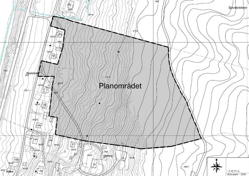 Detaljreguleringsplan for Moghusfeltet 1 Bakgrunn ynskjer å regulere eit område for bustadføremål i Sørbygda, Moghusfeltet.
