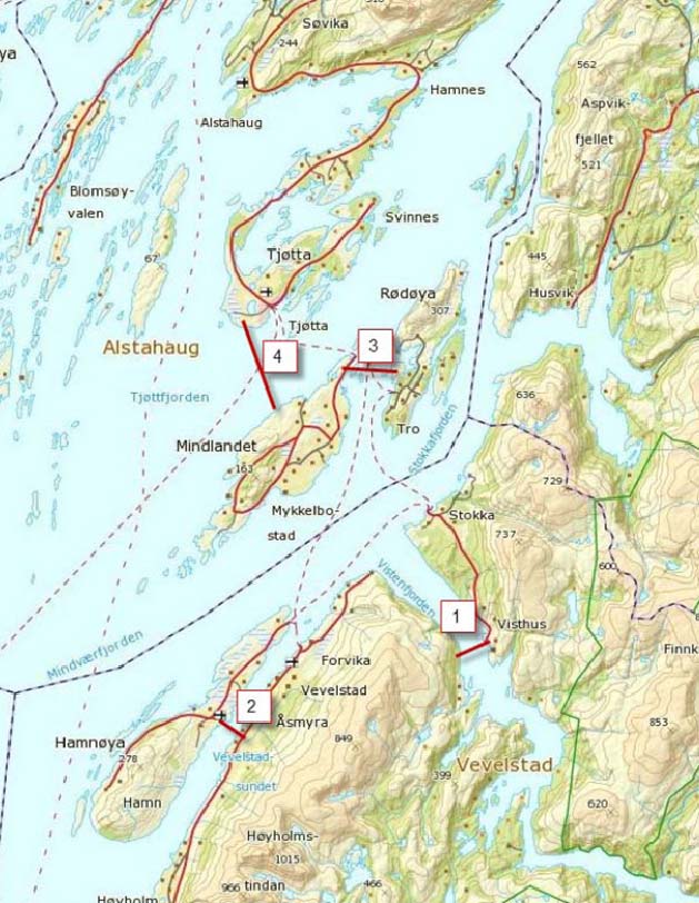 11421-1 Bru over Vistenfjorden, Skisseprosjekt KRN/SFE SFE Oversikt Hamnøya