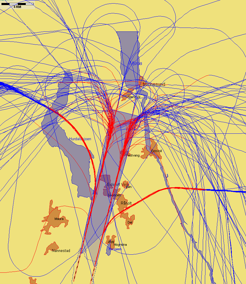 Jetflylandinger fra nord med sen tilslutning til ILS-glidebanen Figur 7.