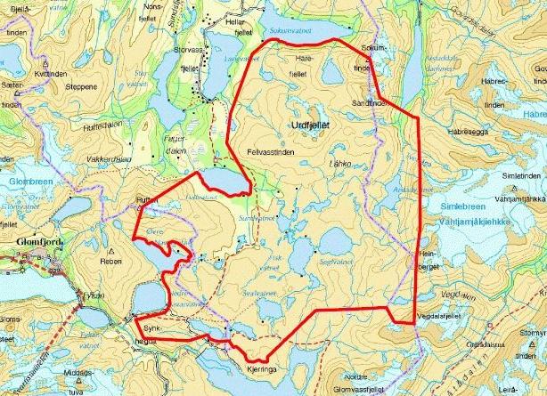 2. Innledning Fylkesmannen i Nordland fikk i 2008 i oppdrag fra Direktoratet for naturforvaltning (DN) å starte arbeidet med utredning av vern av Sundsfjordfjellet i Gildeskål, Meløy og Beiarn