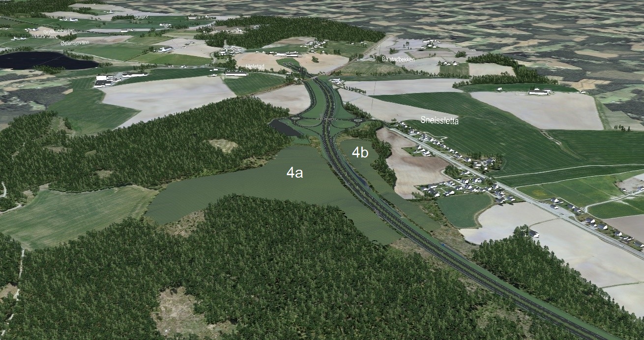 Konsekvensutredning - Naturressurser 18 Det er sett overordnet på en løsning for ny fv. 152 mellom Ås og Holstad for å følge opp intensjonen om dette fra gjeldende kommuneplan for Ås.