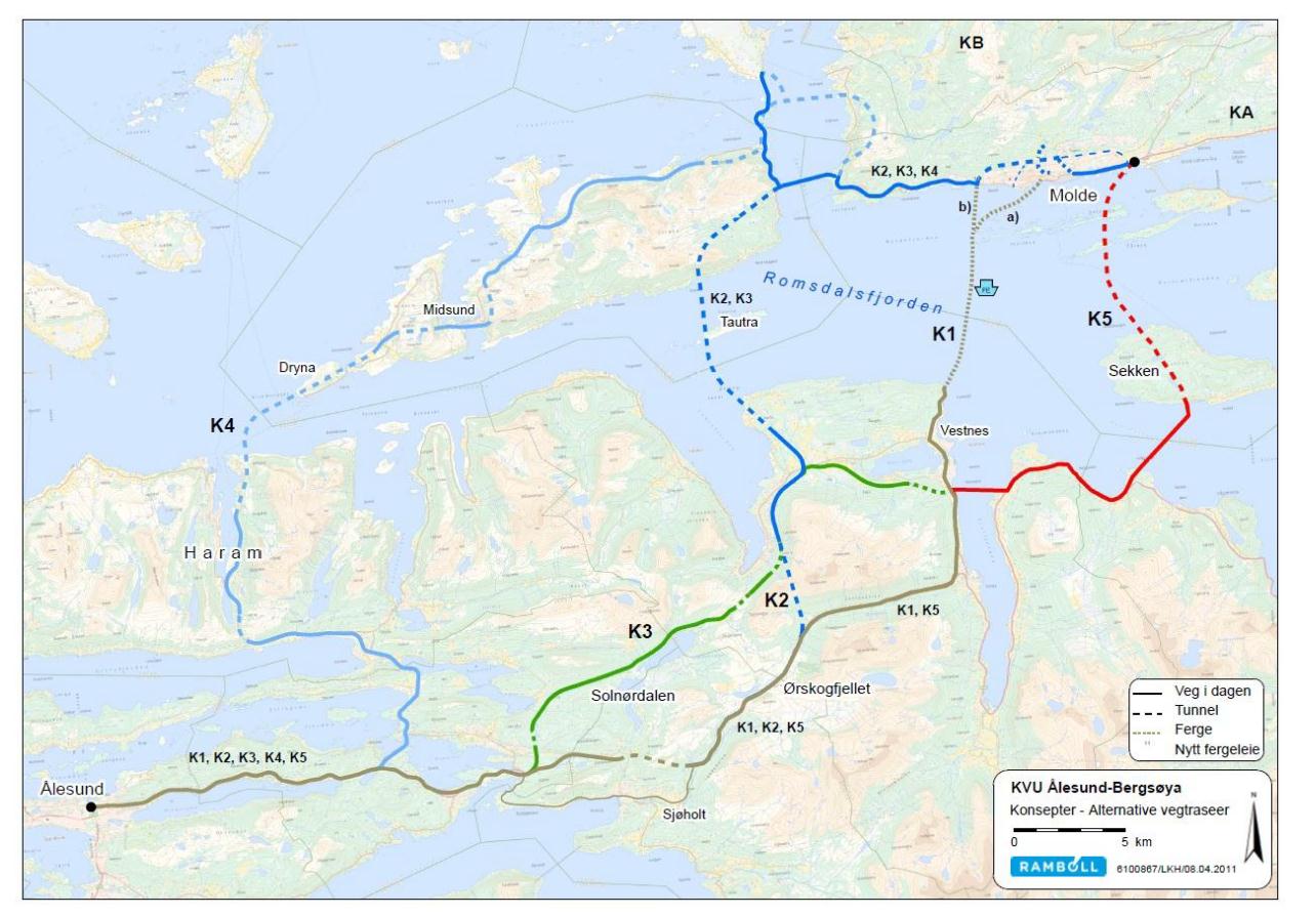 Planprogram for kommunedelplan Møreaksen: E39 Vestnes Molde, med arm til Gossen 5 1 INNLEDNING 1.