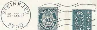 Stempel nr. M1 Type: MH26 Utsendt: 19.12.1936 Registrert brukt fra 29.12.36 IWR til 29.08.39 IWR Stempel nr. M5 Type: Mh23-H Utsendt: Registrert brukt fra 17.7.64 TK til 5.4.1967 TK Stempel nr.