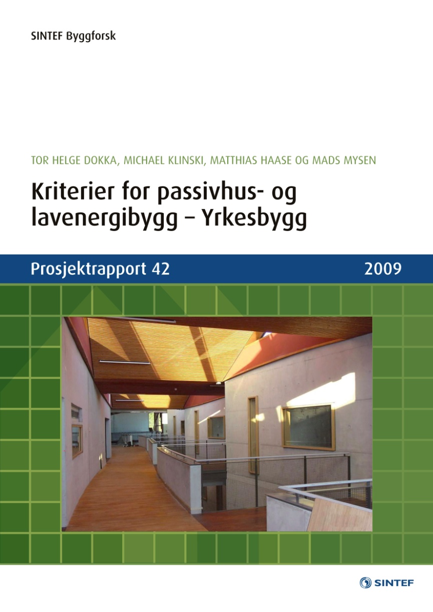 Passivhuskriterier for yrkesbygg! 1. Bakgrunn 2. Overordnede kriterier Oppvarmingsbehov Kjølebehov Varmetapstall CO 2 -utslipp og fornybar energi 3.