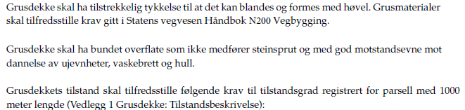 R610 Drift og vedlikehold (2012) Funksjonskrav