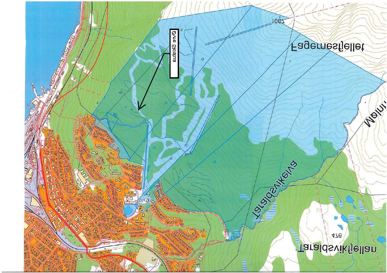 1 Bakgrunn 1.1 Området Narvik kommune har vedtatt ny kommunedelplan for Narvikhalvøya. Denne omhandler ikke arealene som Narvikgården eier i fjellet.