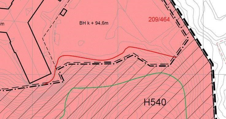 Der de nye byggene skal plasseres er det i dag anlagt en parkeringsplass eller ett bygg. Trafikkløsninger Det er utført en trafikkanalyse for avkjøring fra Tertnesveien.