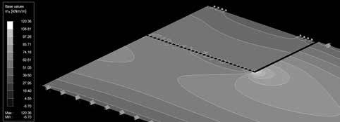 Schöck Isokorb type Beregningseksempel Geometri Planvisning Lengde = 3500 mm Bredde = 2320 mm Tykkelse balkong = 240 mm Tverrsnitt Gulv Balkong G 2 A 1600 2340 80 B g 4 = 7,5 kn/m 2 Gulv 250 80 3500
